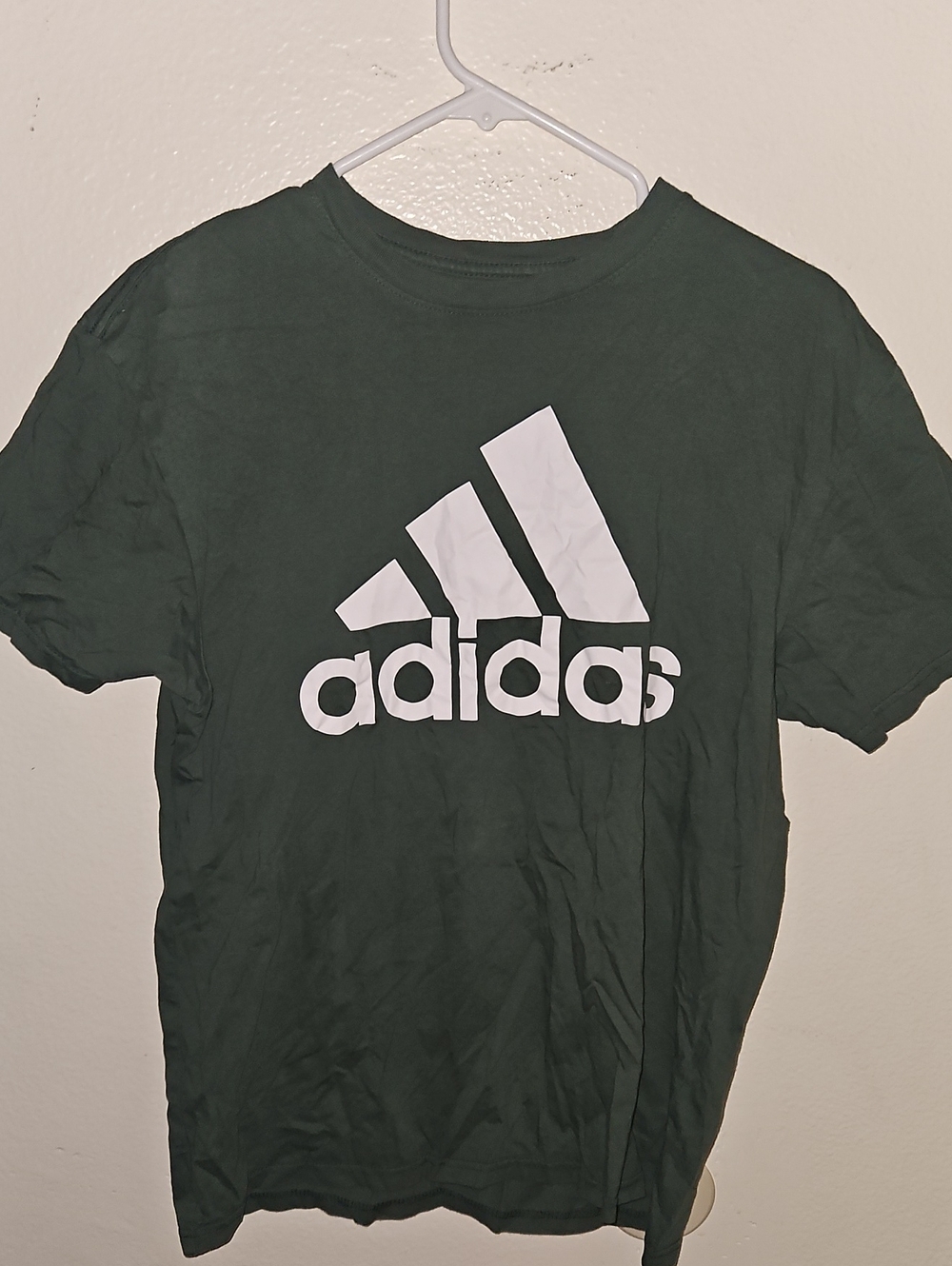 Adidas Men's Dark Green Logo Tee